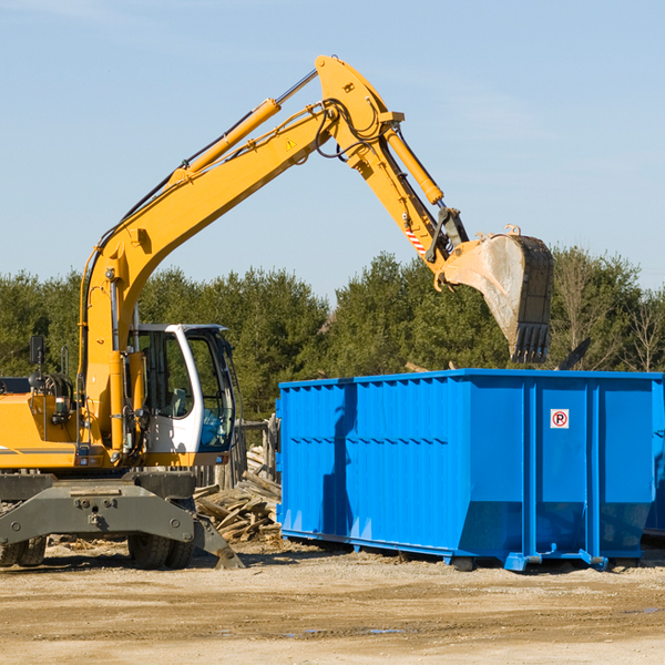 what size residential dumpster rentals are available in Langdon Kansas